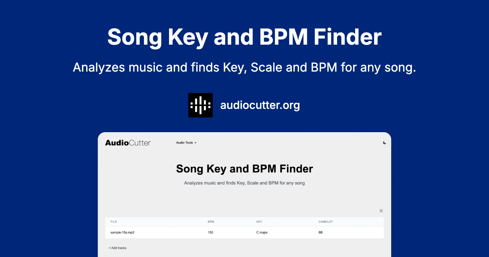 Free Online Key and BPM Finder | Music Analysis Tool